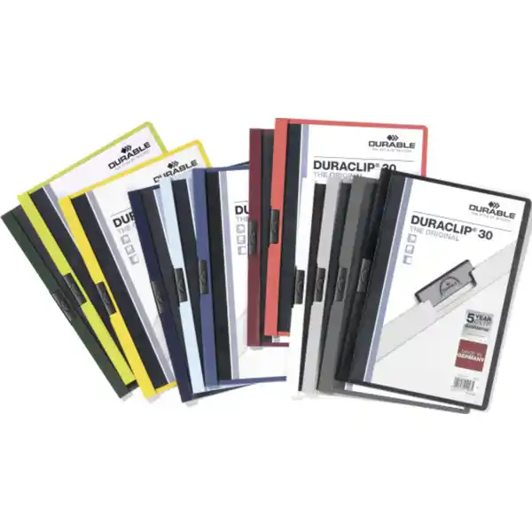 Klemm-Mappe DURACLIP® 30, weiß