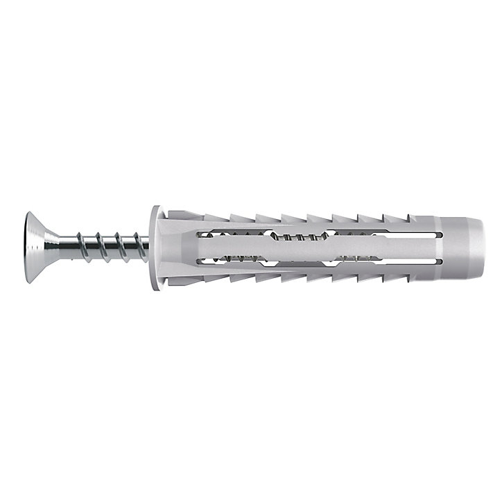 10 chevilles universelles Diall nylon CL PZ Ø6x30mm