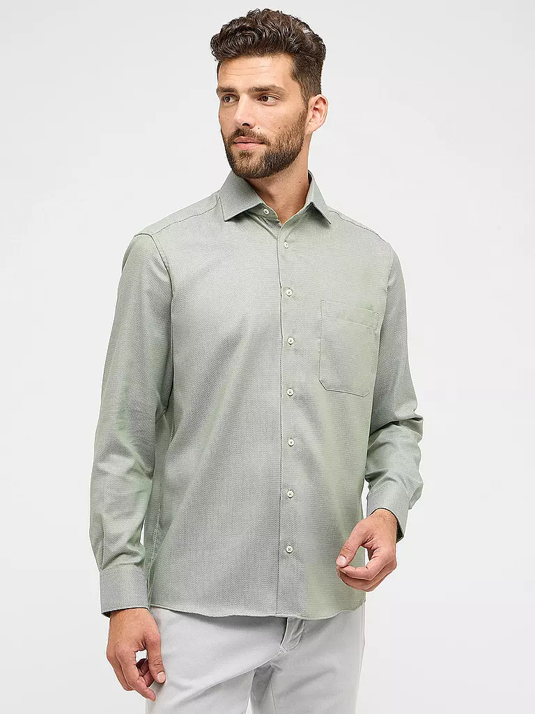 ETERNA Hemd Regular Fit grün