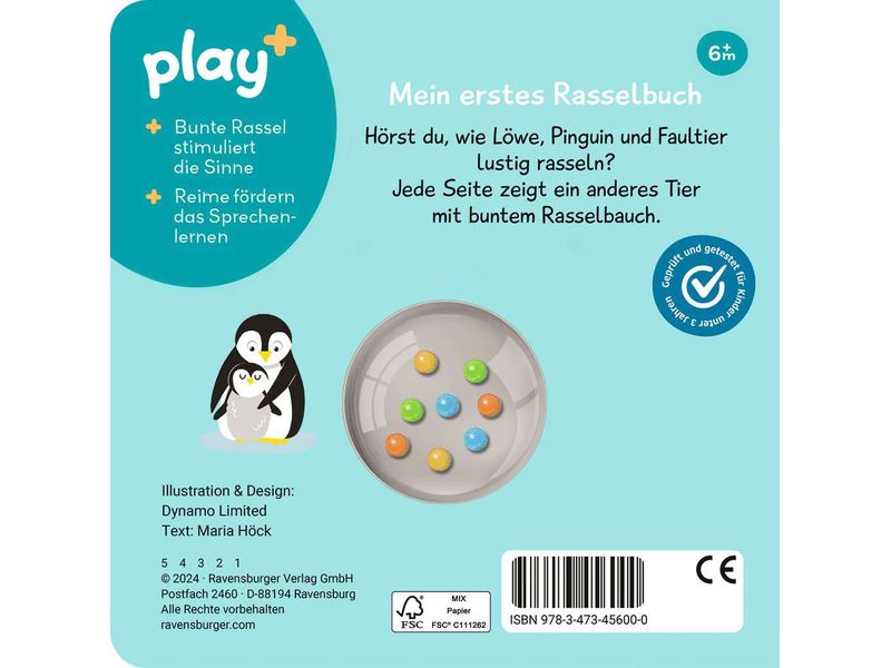 play  Bilderbuch schütteln, rasseln, spielen: Erste Tiere Mein erstes Rasselbuch