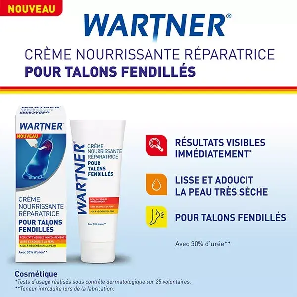Creme Nutritivo Reparador Cryopharma Wartner para Calcanhares Rachados 50ml
