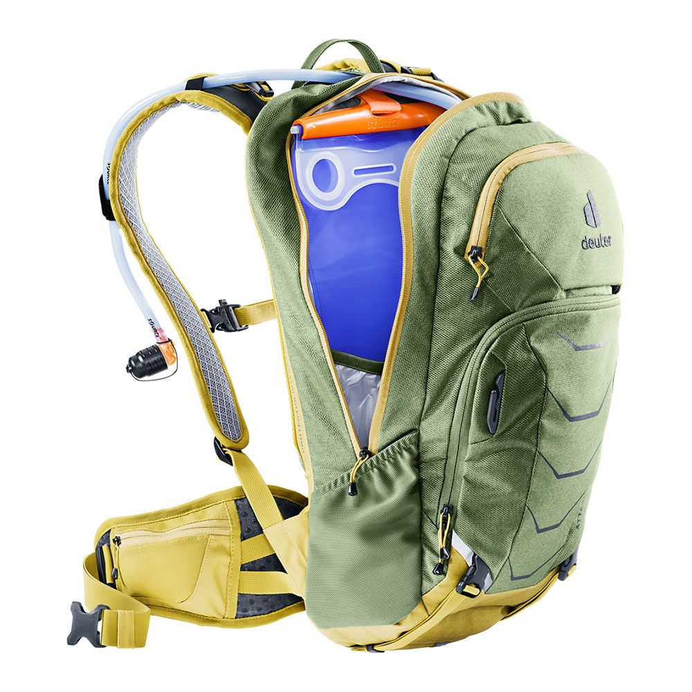 Deuter ATTACK 16L - Sac À dos khaki/turmeric