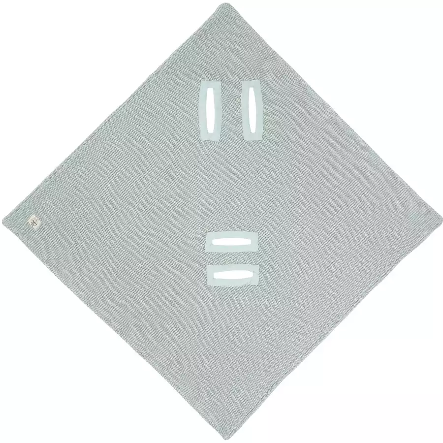 LÄSSIG Einschlagdecke light mint 78 x 78 cm