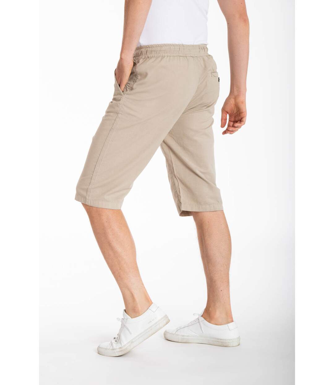 Bermuda coton lin MANNY KAKI