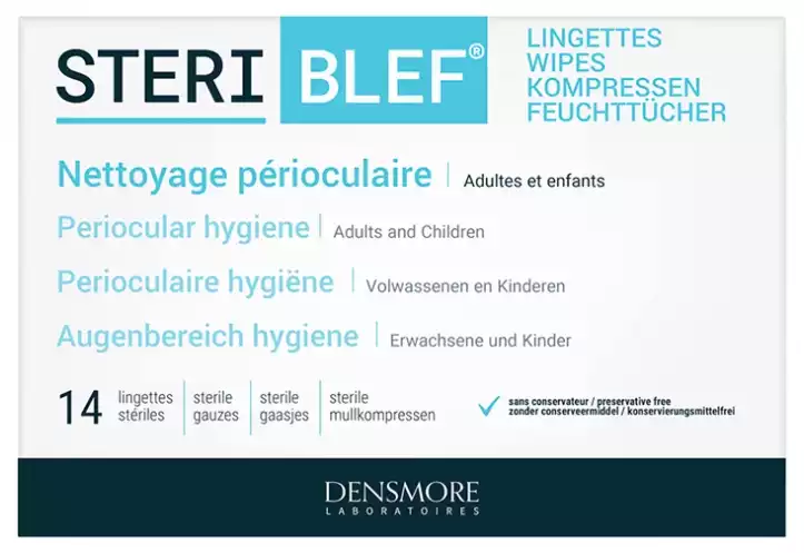 Steriblef Lingettes Stériles - 14 Lingettes