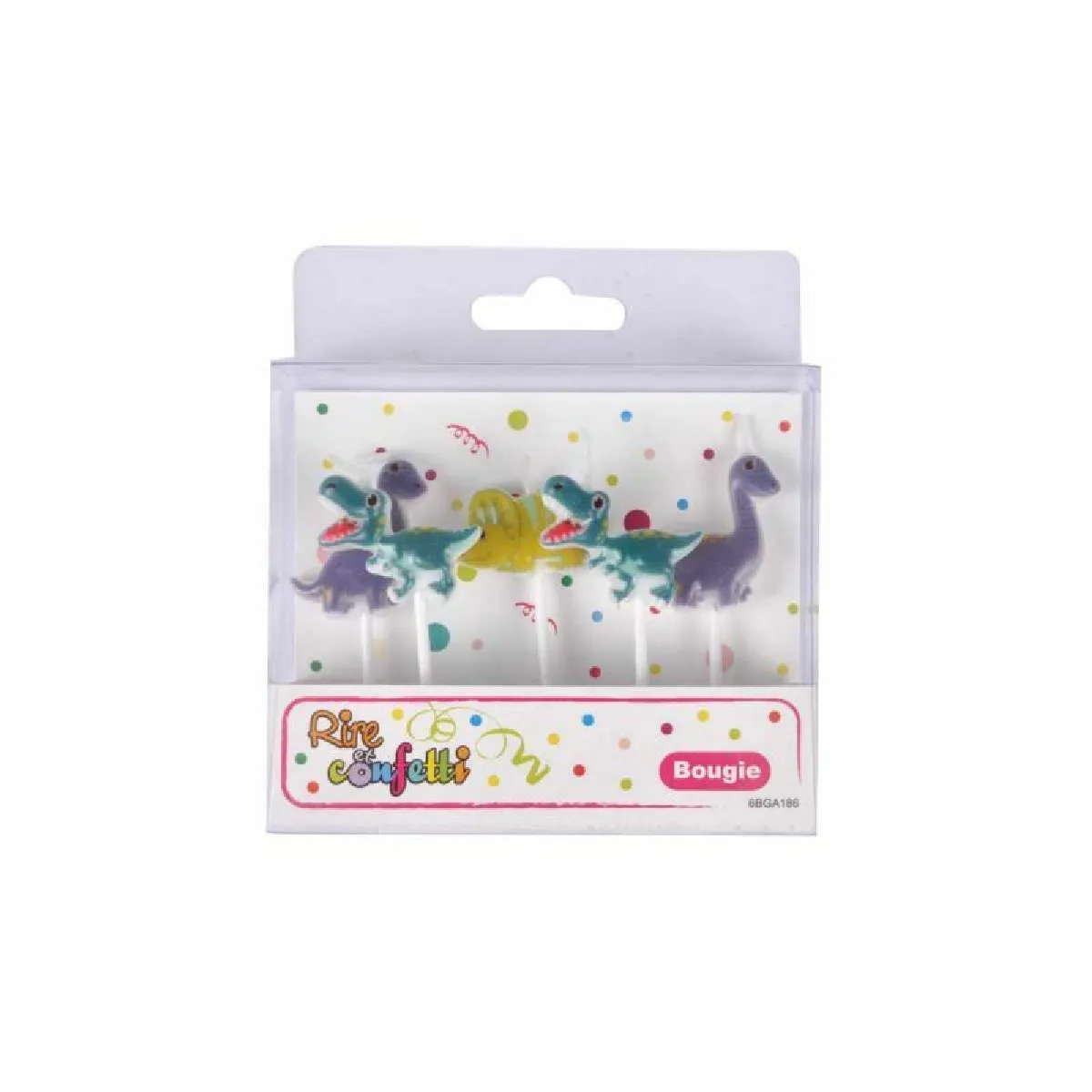 Paris Prix Happy Dino Bougies Anniversaire - Multicolore