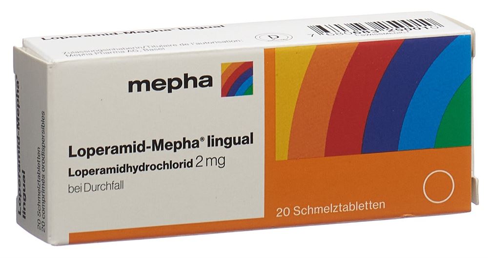 LOPERAMIDE lingual Schmelztabl 2 mg Blist 20 Stk