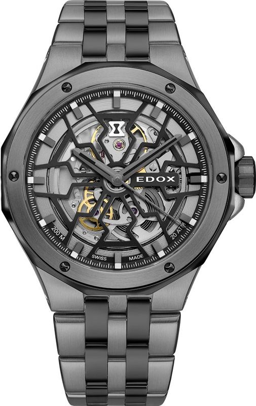 Edox - Delphin - Polshorloge - Transparant - Luxe - Waterdicht