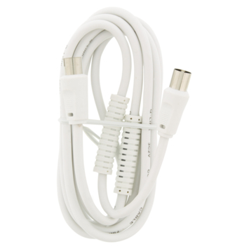 Q-Link coax kabel 3CV2 HF 2 meter stekker recht wit