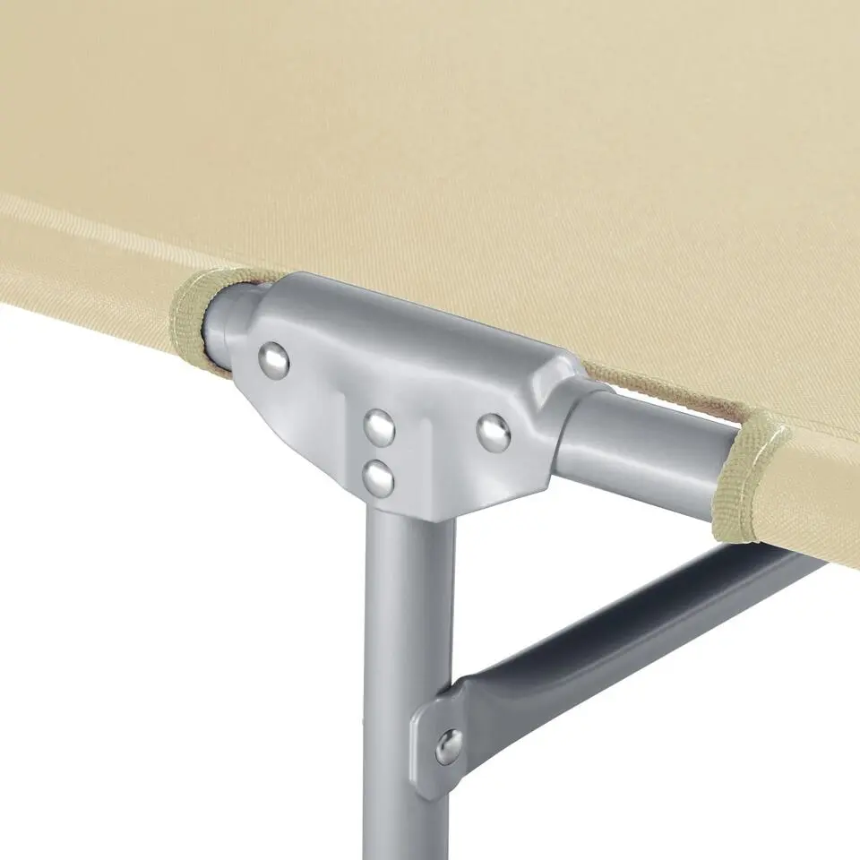 tectake Ligbed met 4 standen, Beige