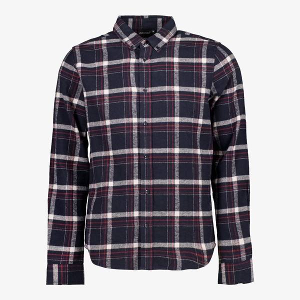 Unsigned geruit heren overhemd flanel