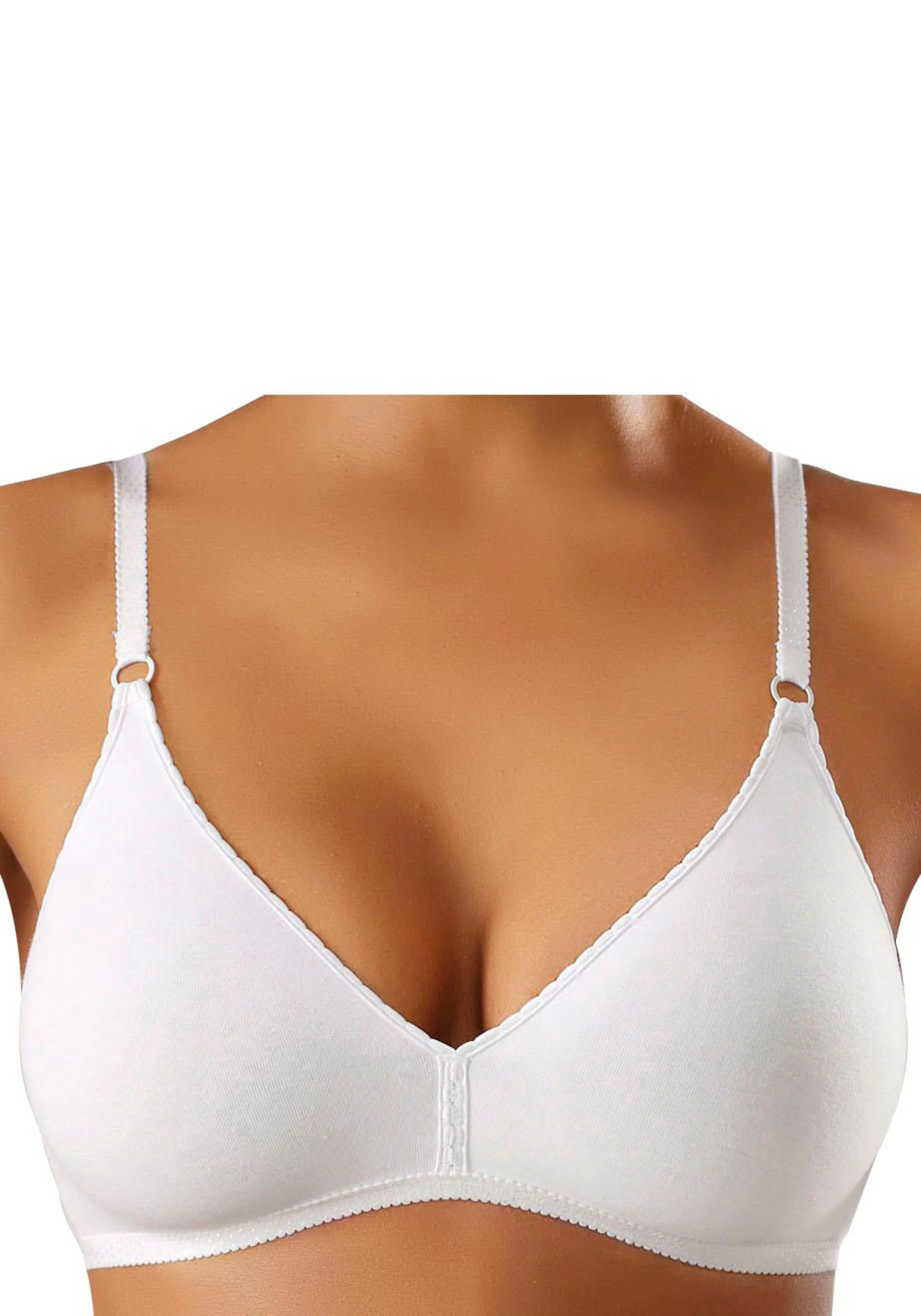 petite fleur Bralette-BH in schwarz+weiß