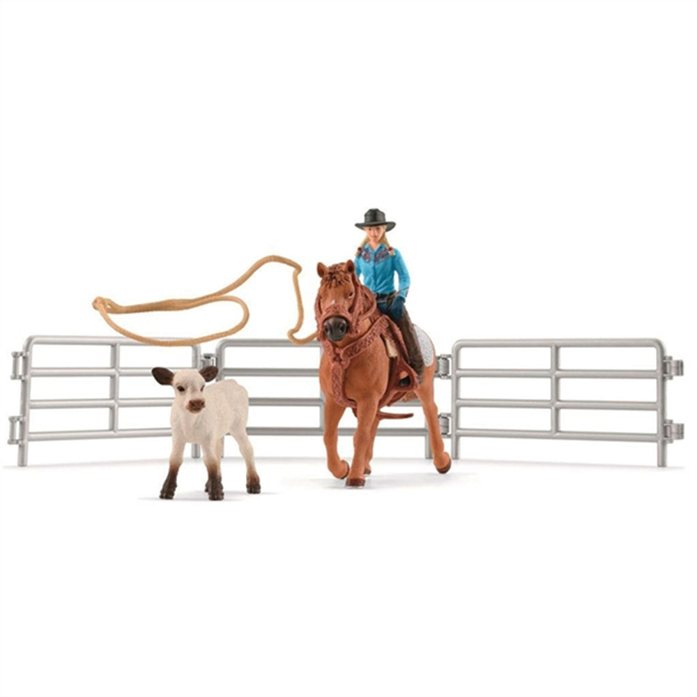 Køb schleich® Farm World Cowgirl Team Roping Sjov