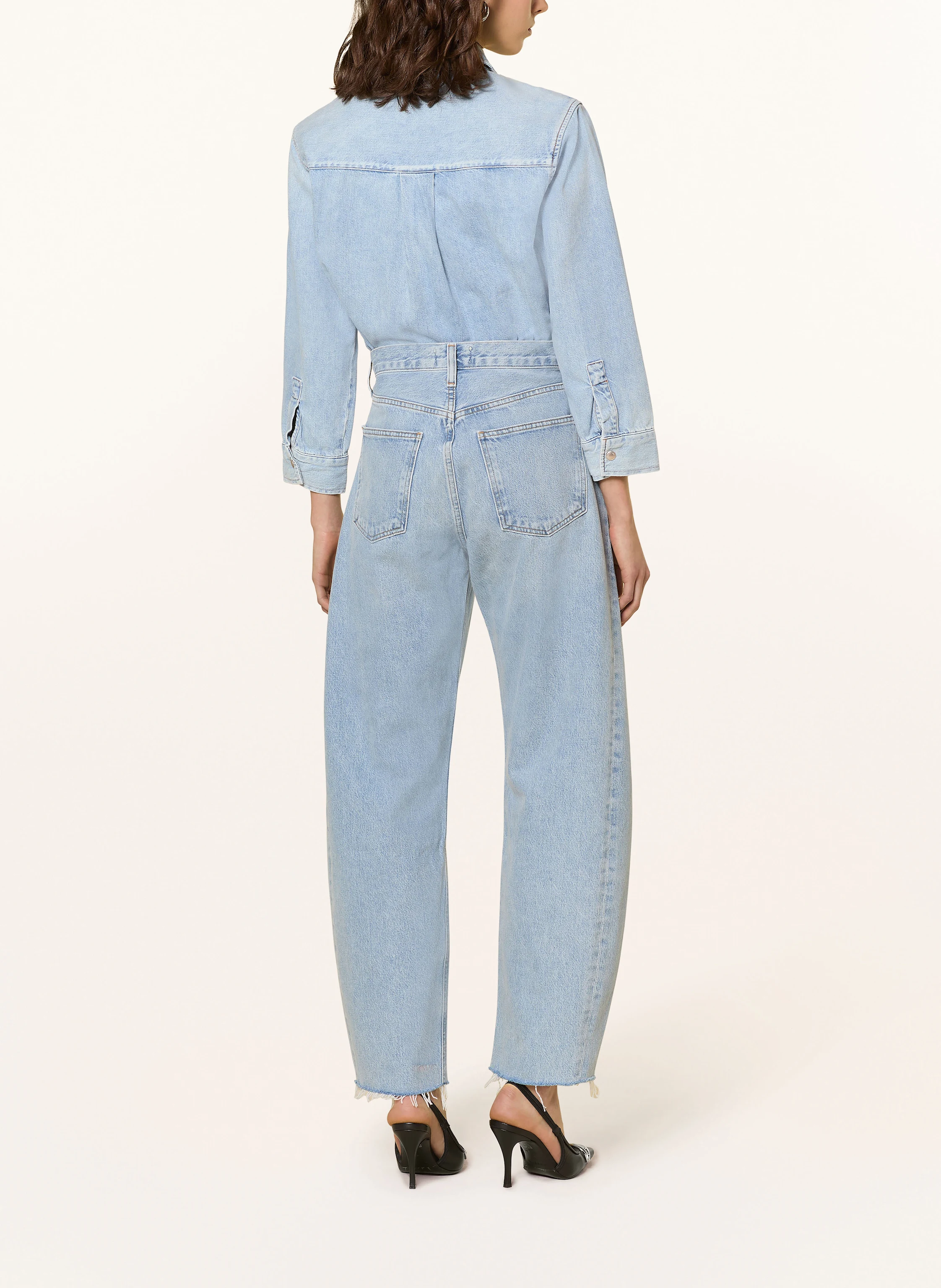 AGOLDE Cropped-Jeansbluse DAGMAR