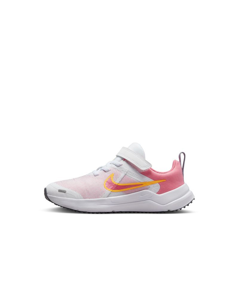 Chaussures Nike Downshifter 12 Blanc & Rose pour enfant