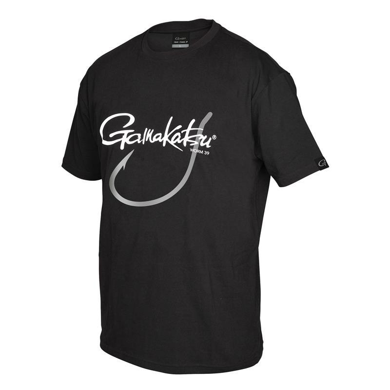 Tee Shirt Manches Courtes Homme Gamakatsu G-Hook T-Shirts Worm 39 - Noir