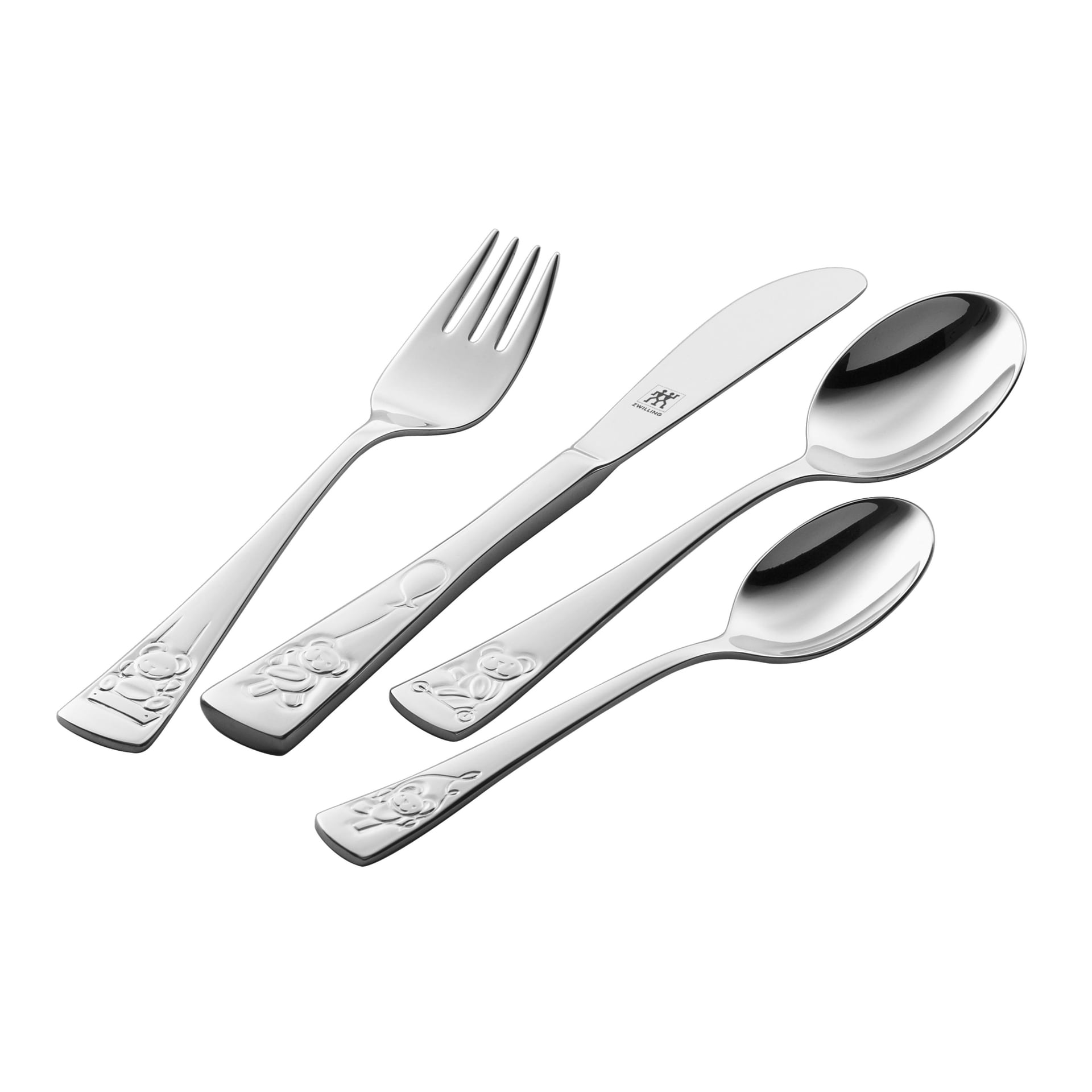 ZWILLING Kinderbesteck-Set TEDDY 4-teilig Edelstahl