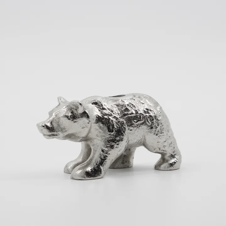 House Doctor - Polar Kerzenständer, Antik-Silber