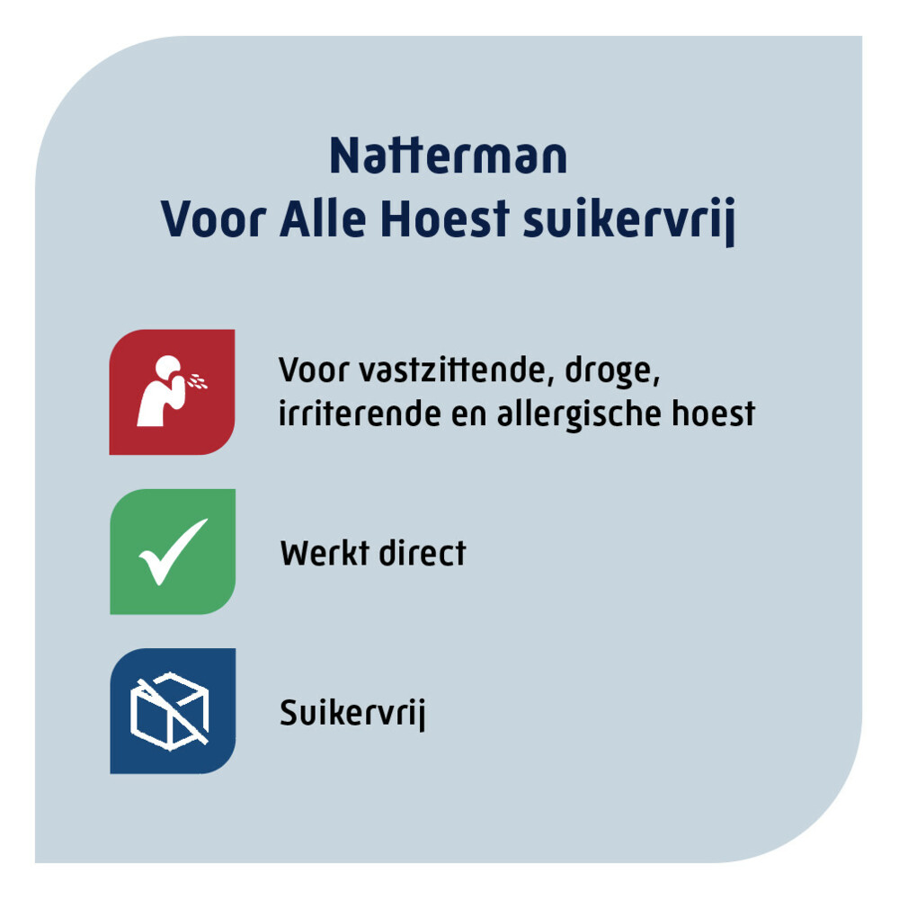 Natterman Direct Voor Alle Hoest Suikervrij120 ml