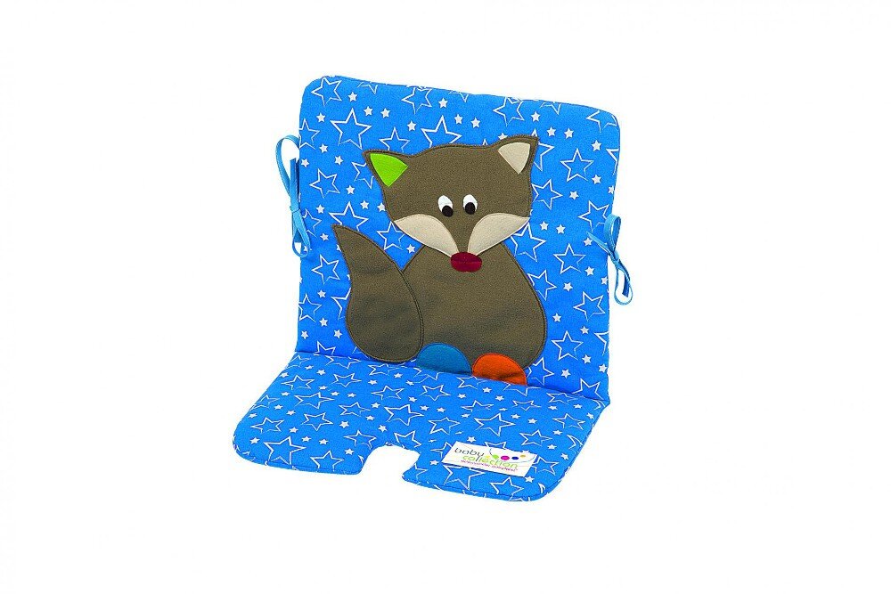 Odenwälder BabyNest Odenwälder 22022-1187 Sitzeinlage Foxi für Hochstuhl/ Schaukel blue