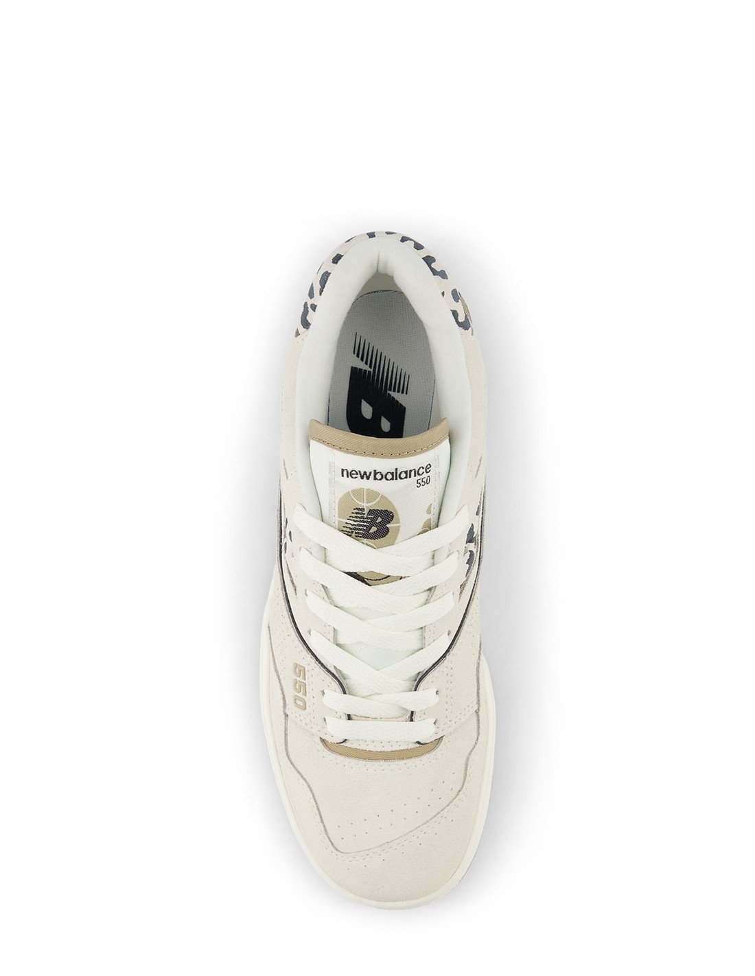 new balance Sneakers Femme 550 Beige et Léopard Cuir
