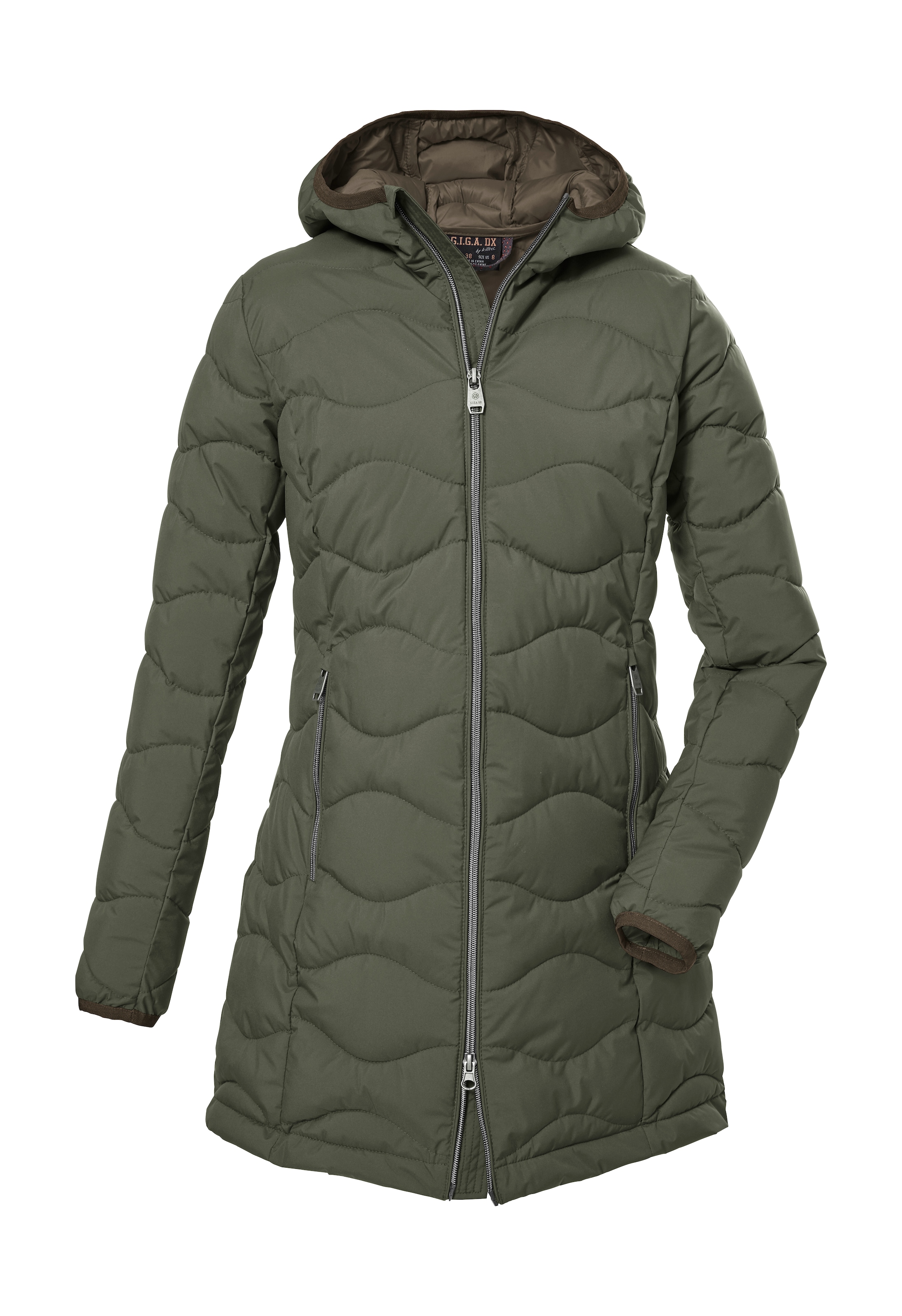 G.I.G.A. DX by killtec Steppmantel »GW 20 WMN QLTD PRK«, Damen Steppparka: wasserabweisend, atmungsaktiv, winddicht