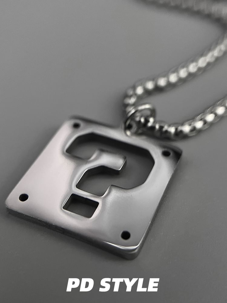 Elnge - Vraagteken Hanger Ketting