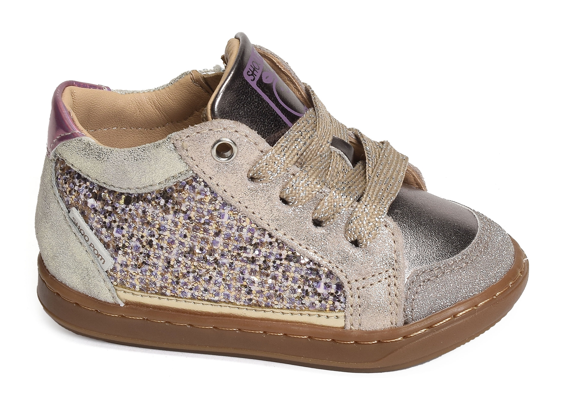 Bouba connect girl glitter platine