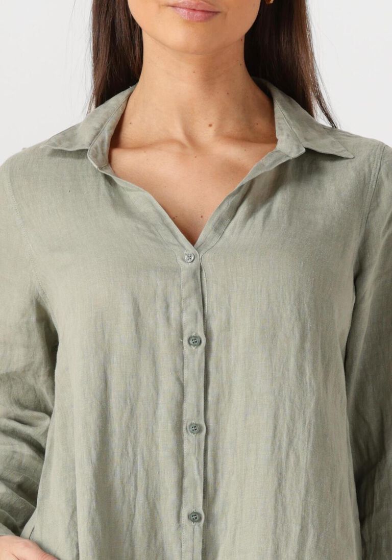 groene mos mosh mini jurk mmrielle linen dress