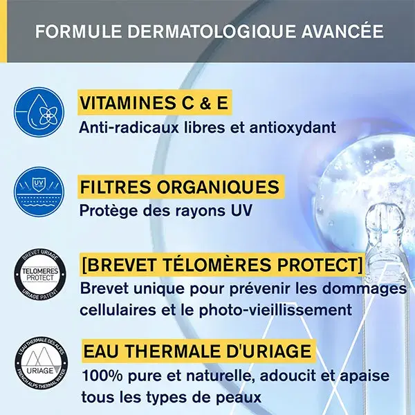 Protetor solar líquido anti-manchas escuras Uriage Bariésun FPS 50+ sem fragrância 40ml