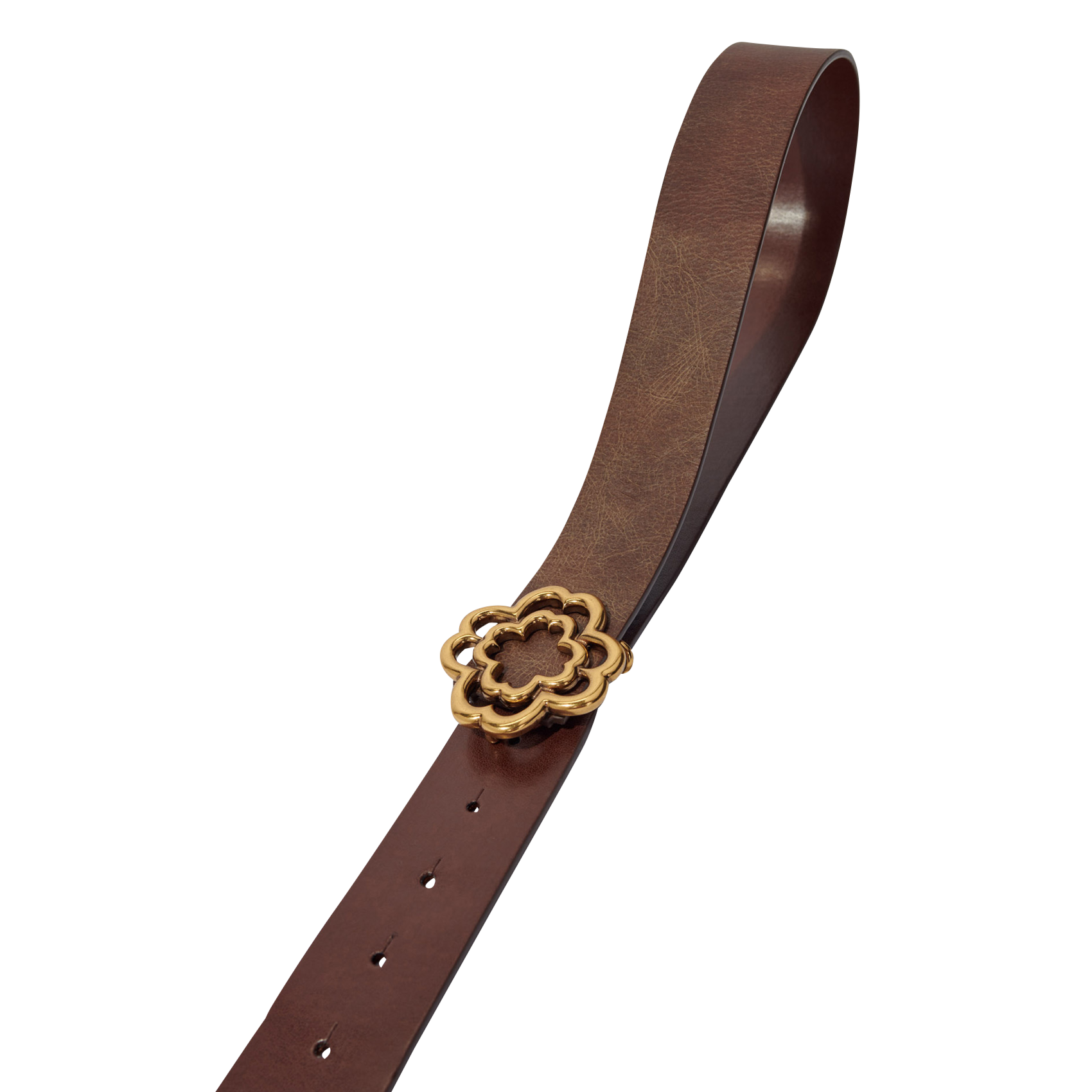 CLOVER VINTAGE - Ceinture en cuir | Marron