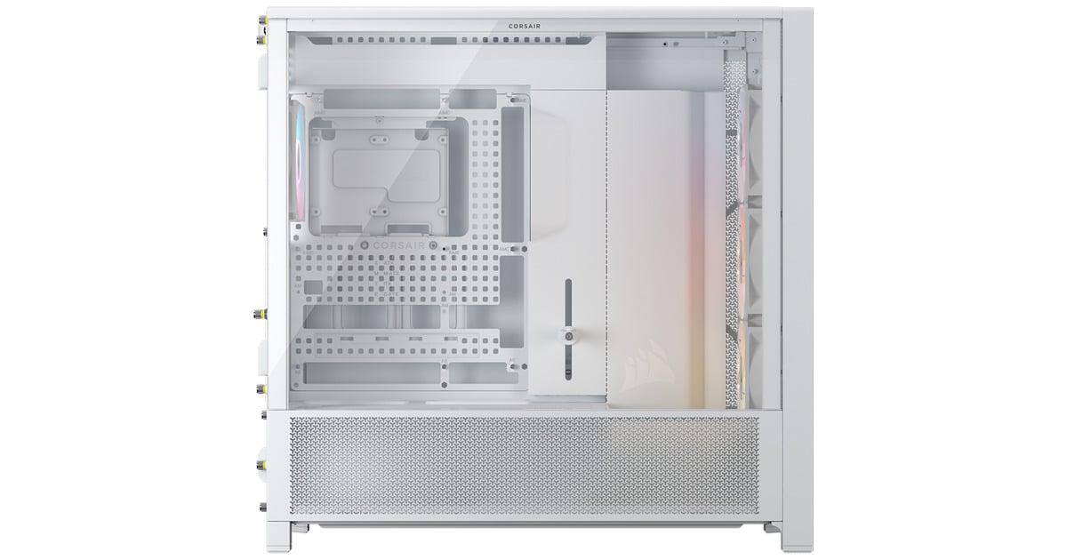 CorsairFRAME 5000D RS ARGB midi tower behuizing  (Wit | 4x USB-A | 1x USB-C | RGB | Tempered Glass, Tweedekans)