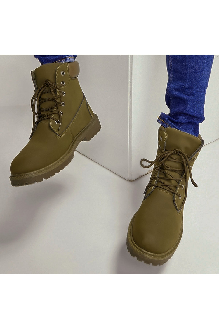 Chaussures montantes vertes