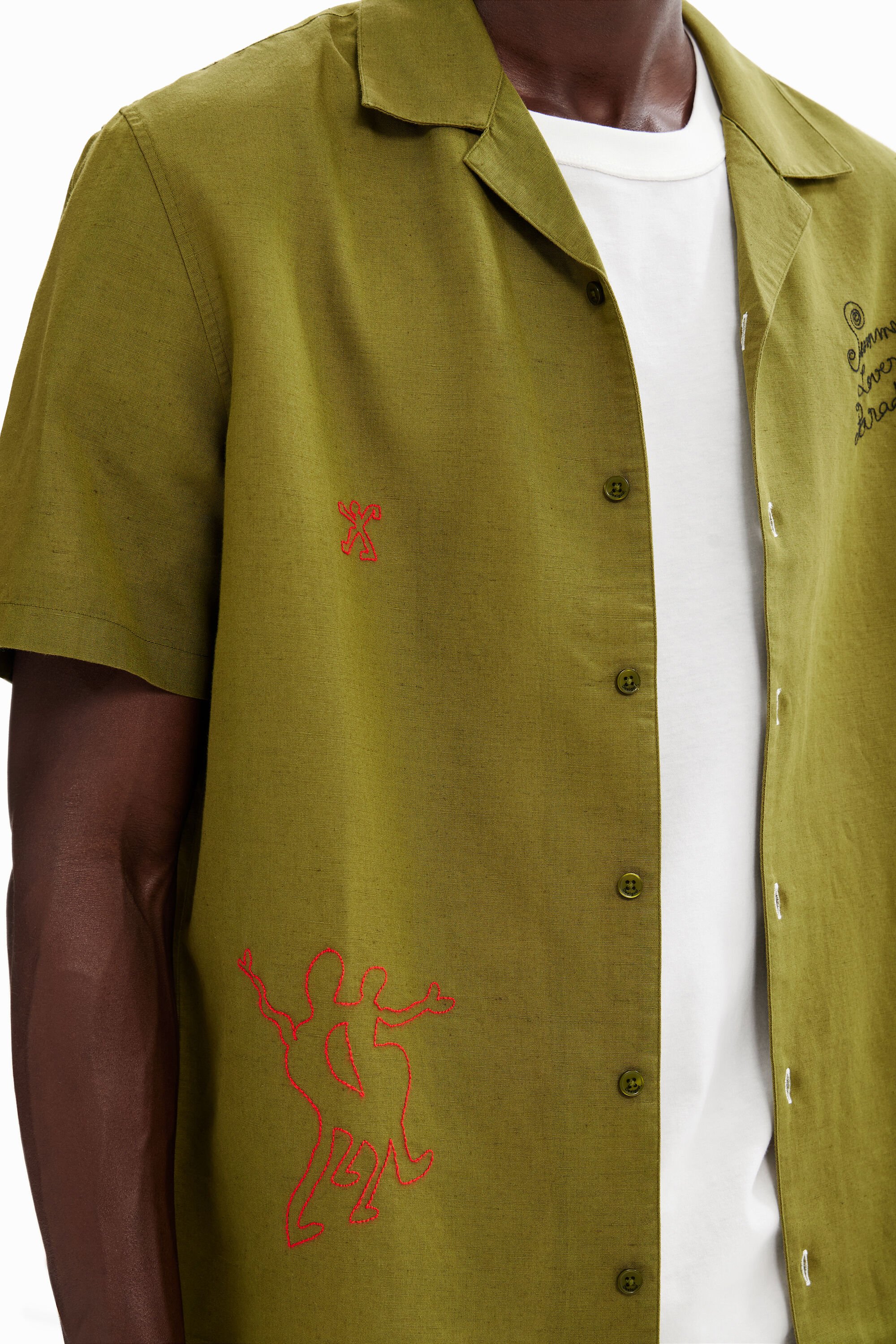 Chemise resort broderies