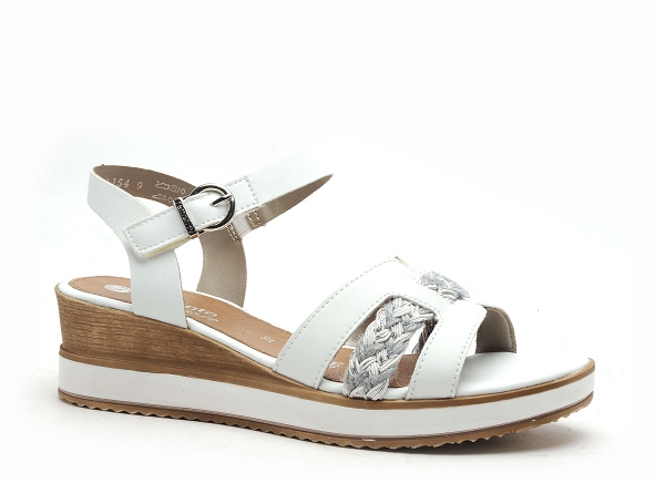 Remonte nu pieds talons femme d6461 blanc