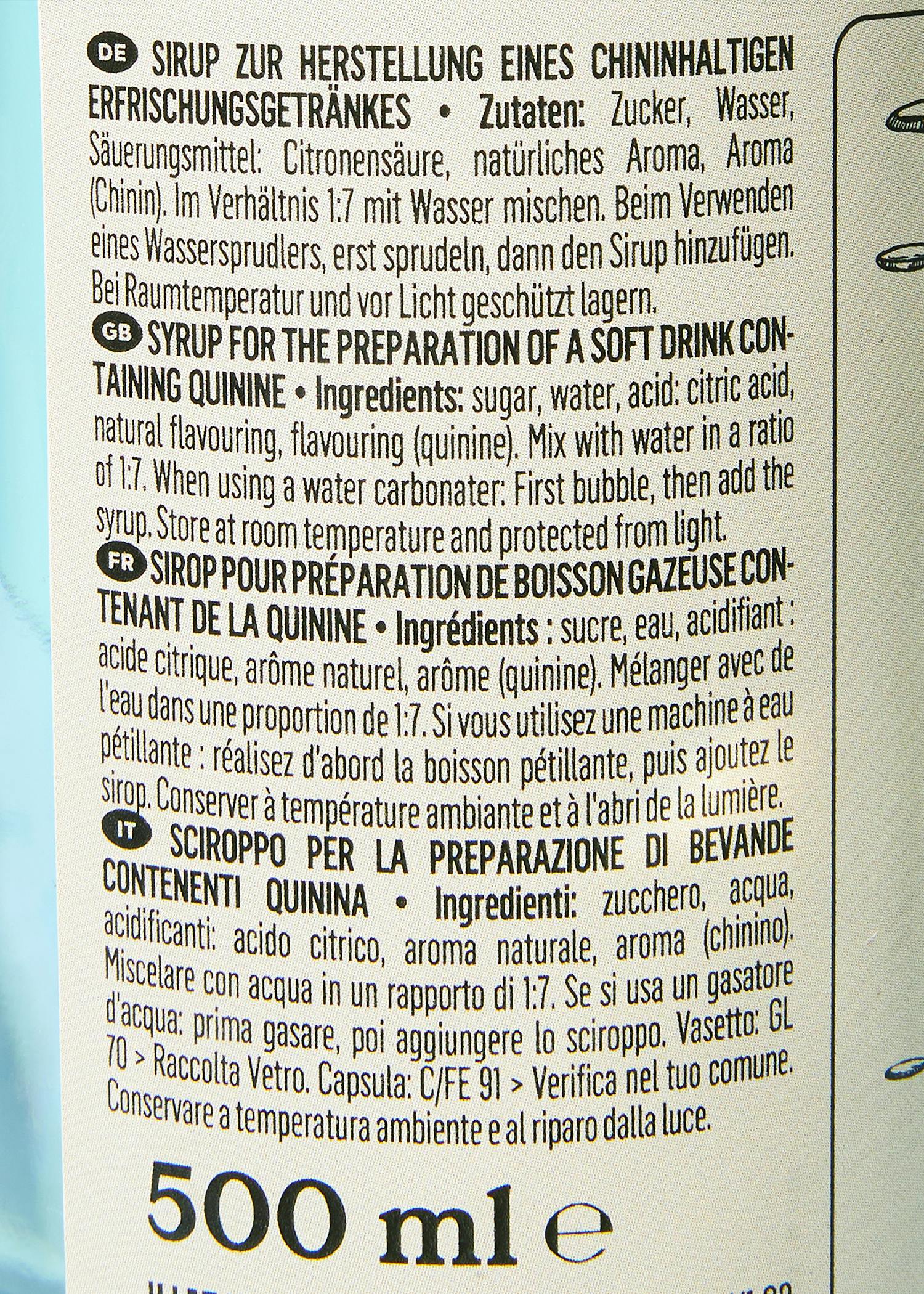 Tonic Sirup 500 ml