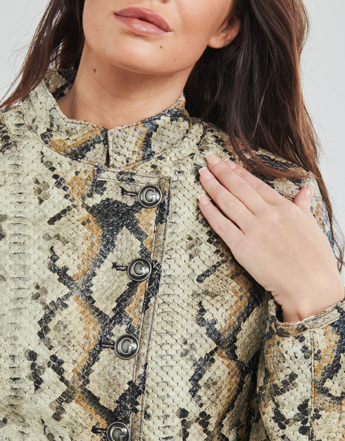 Guess - MELANIA JACKET - Marron / Noir / Beige