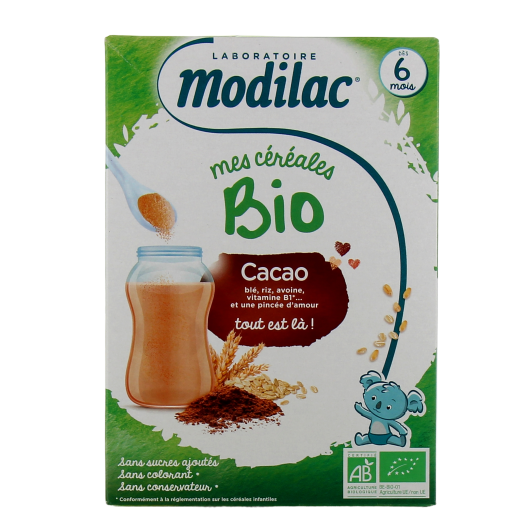 Modilac céréales bio pour bébé - Dès 6 mois