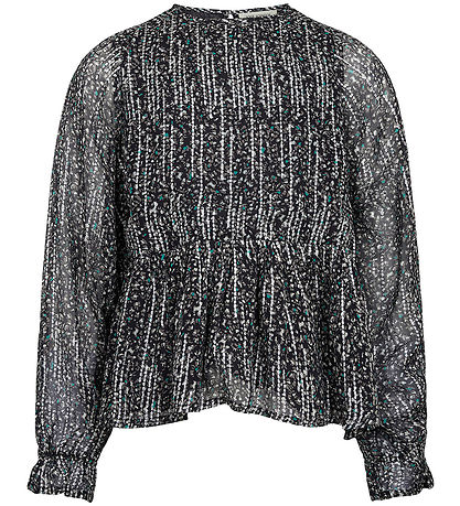 Sofie Schnoor Girls Bluse - Sort m. M?nster/Glimmer