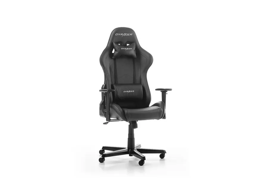 DXRacer Formula Series F08-N - Stol - armstøtter - T-formet - drejeled - polyuretan-læder - sort