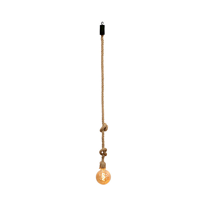Suspension Simona solaire dimmable LED intégrée naturel 200lm 4,5W IP54 blanc chaud New Garden
