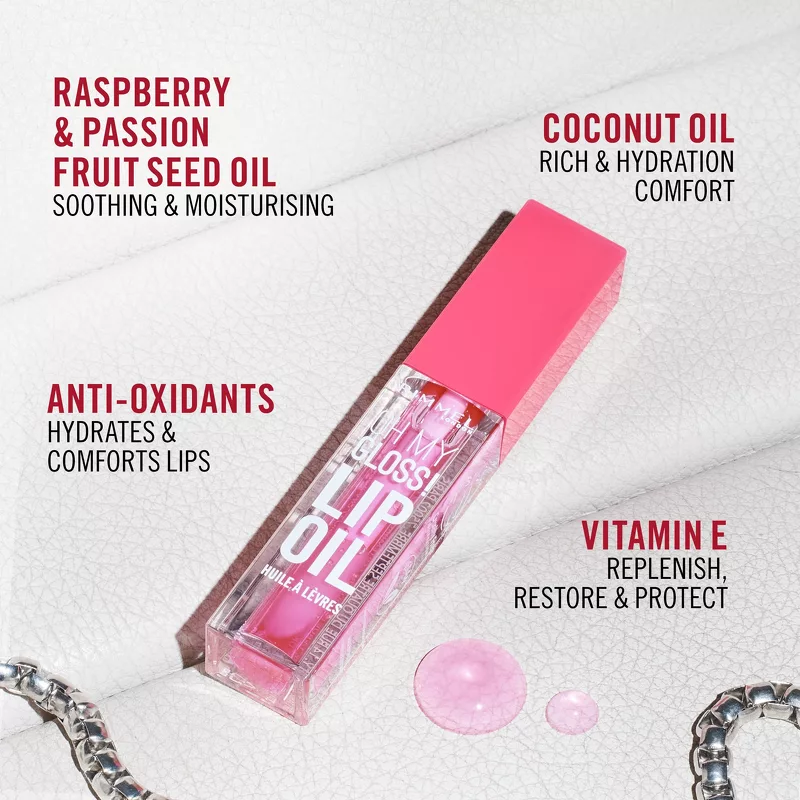 RIMMEL Oh My Gloss Lip Oil - 001 Pink Flush