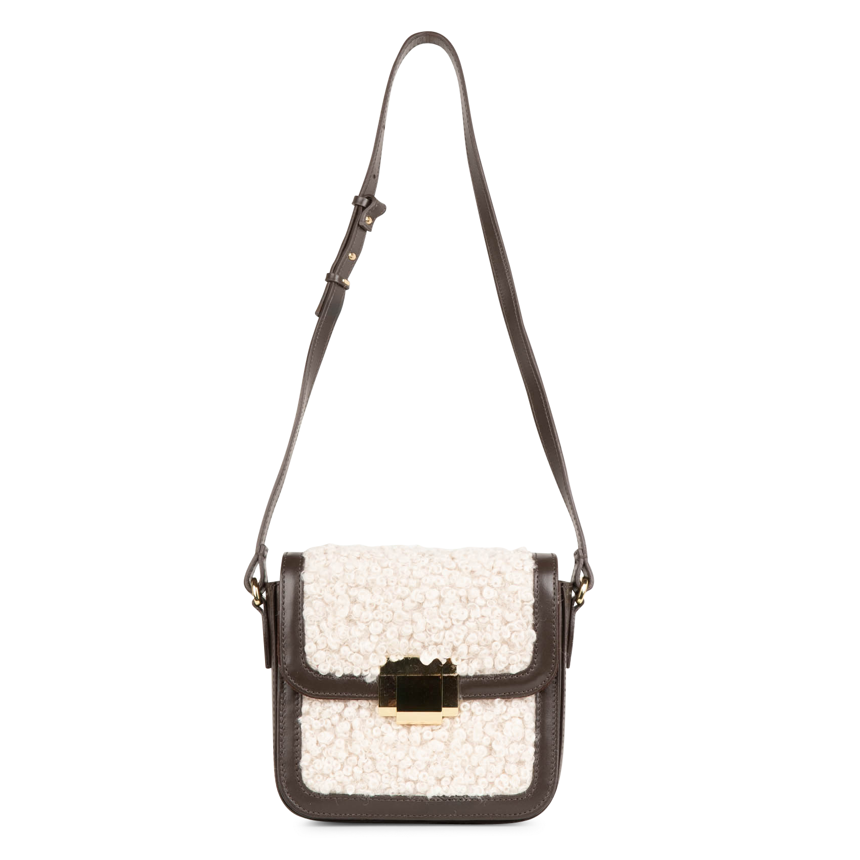 ELODA - Sac bandoulière en cuir | Beige