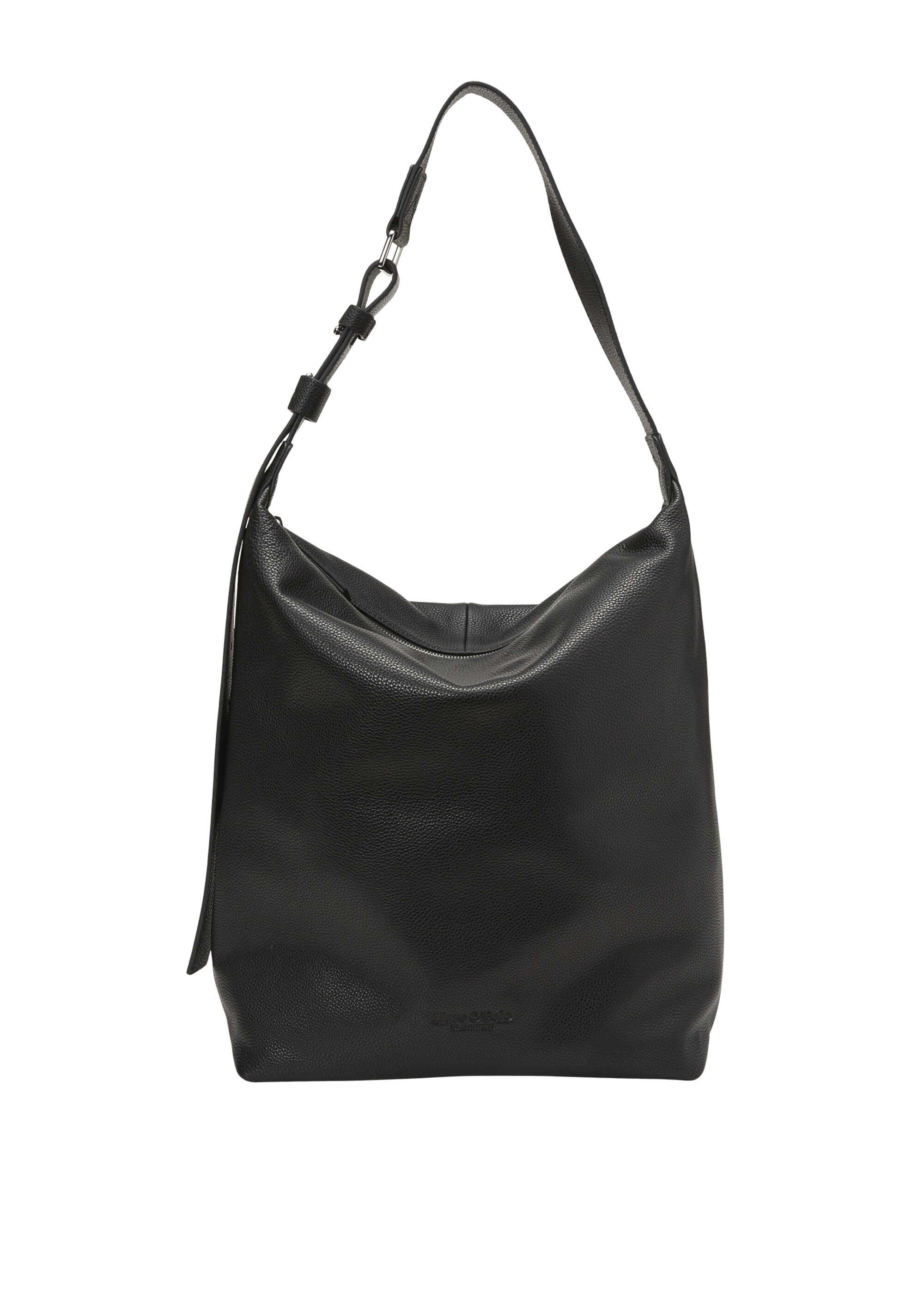 Hobo-Bag aus fein genarbtem Rindleder