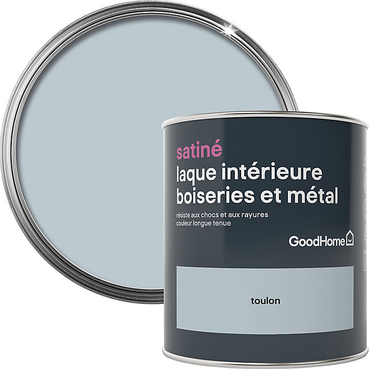 Laque boiseries et métal GoodHome Toulon Satin 0,75L