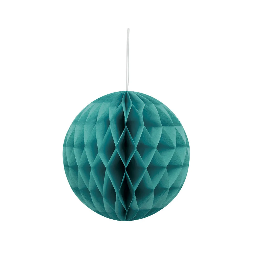 Suspension boule en papier vert
