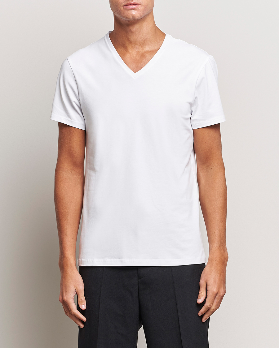 Bread & Boxers 2-Pack V-Neck T-Shirt White