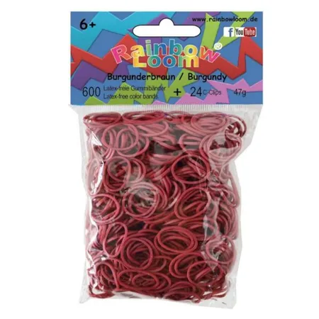 Original Rainbow Loom® Gummibänder, burgunderbraun