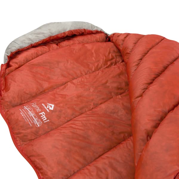 Sac de couchage SEA TO SUMMIT FLAME FM1 WOMEN REGULAR RIGHT ZIP LIGHT GREY/RED