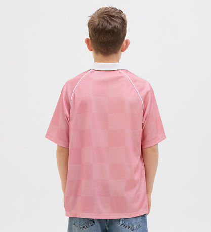 Jack & Jones Polo - JcoLido - Pink Zuckerguss/Grey Flannel